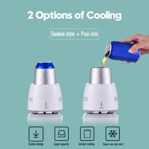 Portable Fast Cooling Cup Electronic Refrigeration Cooler for Beer Wine Beverage Mini Electric Drink Cooler Cup Instant Cooling - Image 7