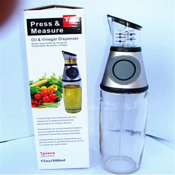 500ml Measurable Glass Bottle Oil Bottle Soy Bottle Kitchenware - Image 4