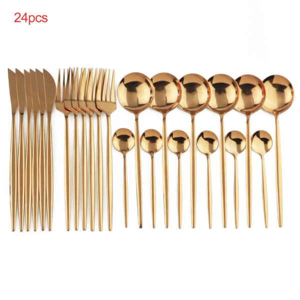 24pcs Luxury Cutlery Set - Image 3