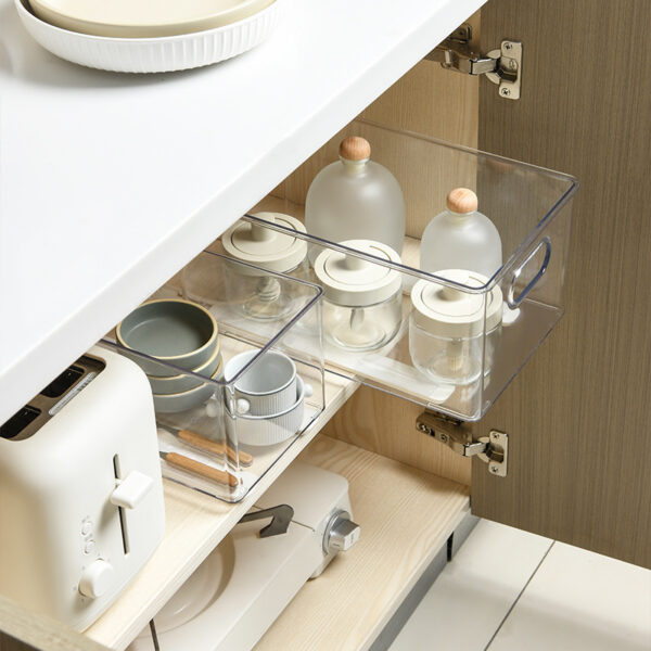 Multi-purpose Kitchen Bedroom Dormitory Storage Box Track Strip - Image 4