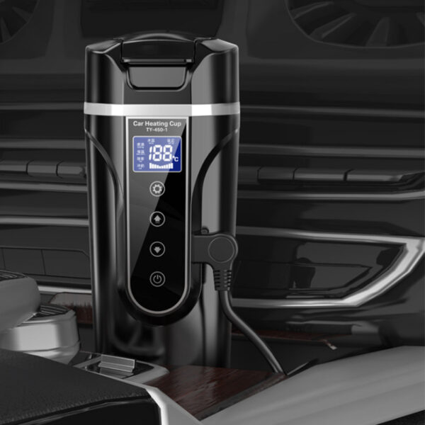 Portable Car Bottle Smart Touch Digital Display Insulated Cup Home Traveling Heating Cup Water Bottle - Image 2