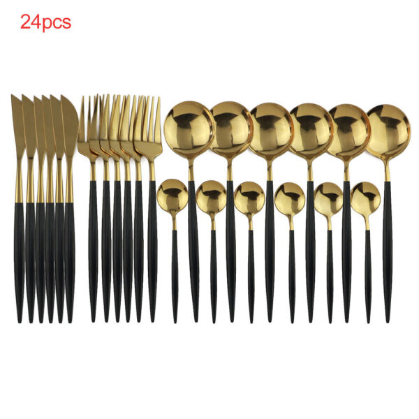 24pcs Luxury Cutlery Set - Image 4