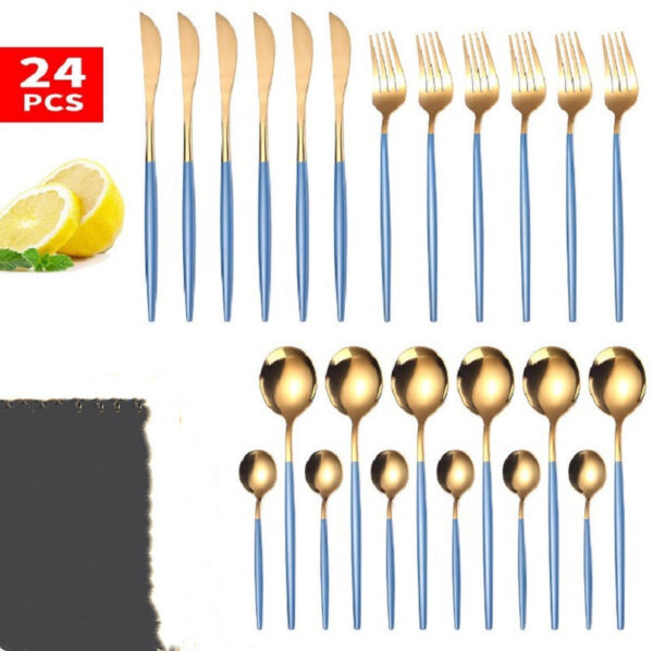 24pcs Luxury Cutlery Set - Image 8