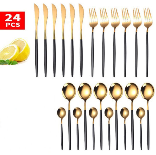 24pcs Luxury Cutlery Set - Image 5