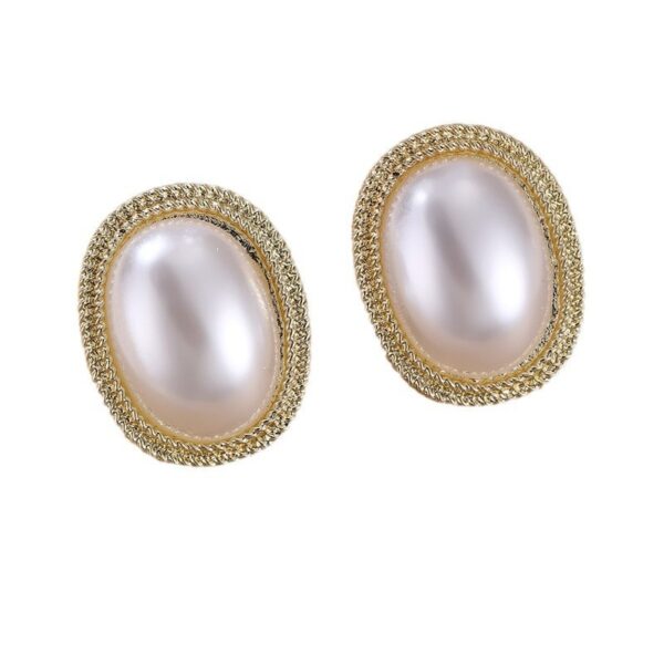 Hollow Sweet Earrings Pearl Flowers - Image 10