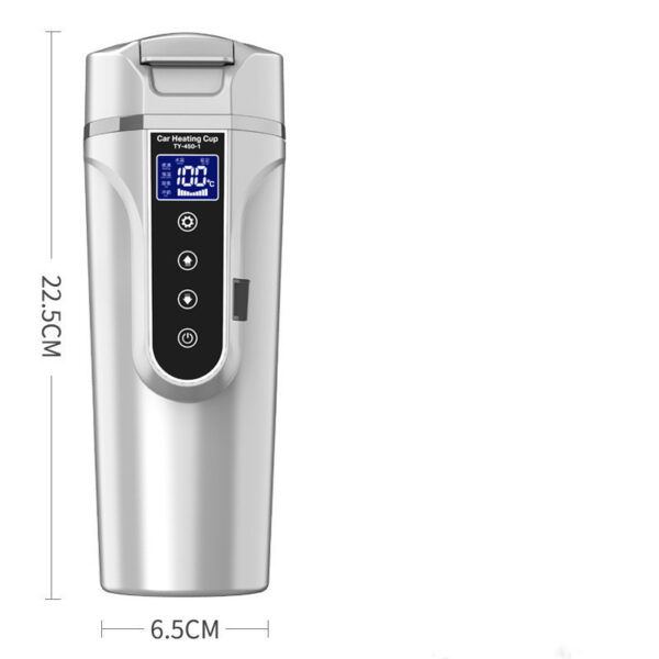 Portable Car Bottle Smart Touch Digital Display Insulated Cup Home Traveling Heating Cup Water Bottle - Image 5