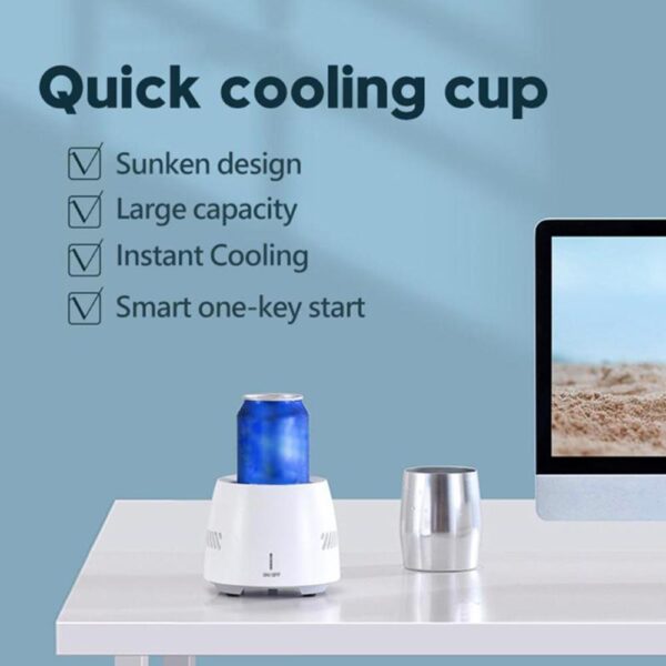 Portable Fast Cooling Cup Electronic Refrigeration Cooler for Beer Wine Beverage Mini Electric Drink Cooler Cup Instant Cooling - Image 4