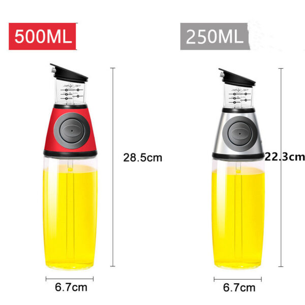 500ml Measurable Glass Bottle Oil Bottle Soy Bottle Kitchenware - Image 10