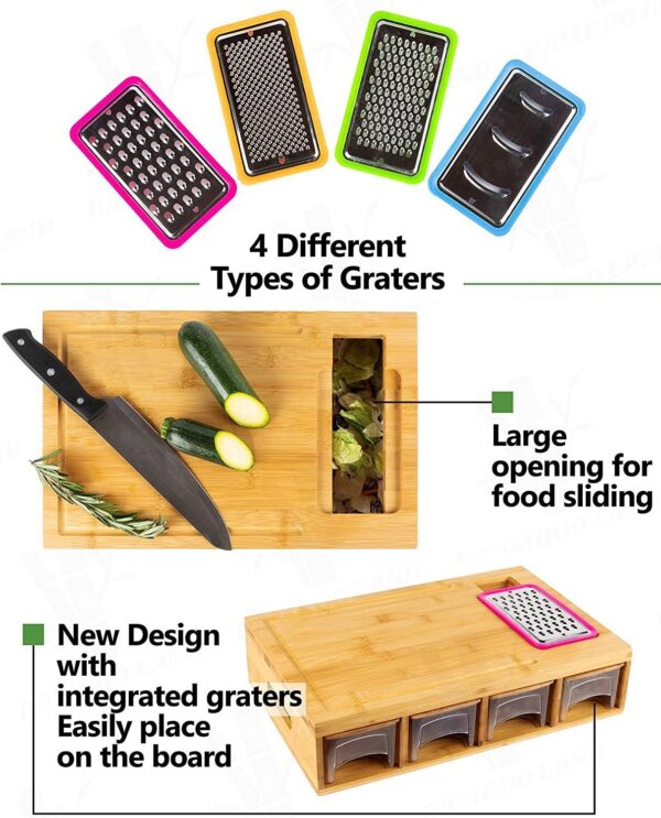 New Household Square Bamboo Cutting Board - Image 5