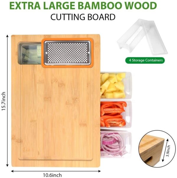 New Household Square Bamboo Cutting Board - Image 3