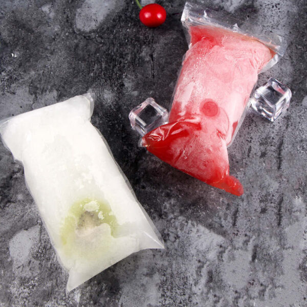 Handmade Ice Cream Packaging Bag Disposable Stick Transparent Plastic Sorbet Popsicle Crushed Ice Popsicle Bag With Seal - Image 3