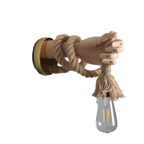 Vintage Ornament Mechanical Hand Wall Lamp - Image 2