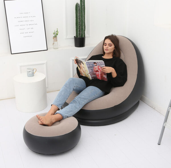 Lazy Bean Bag with Inflatable Folding Sofa - Image 8