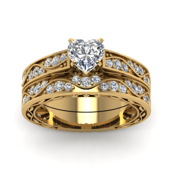 Couple Ring with Zircon Golden Dragon Ring - Image 2