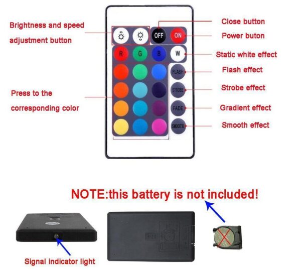 Color Changing LED Strip with Remote Control - Image 10