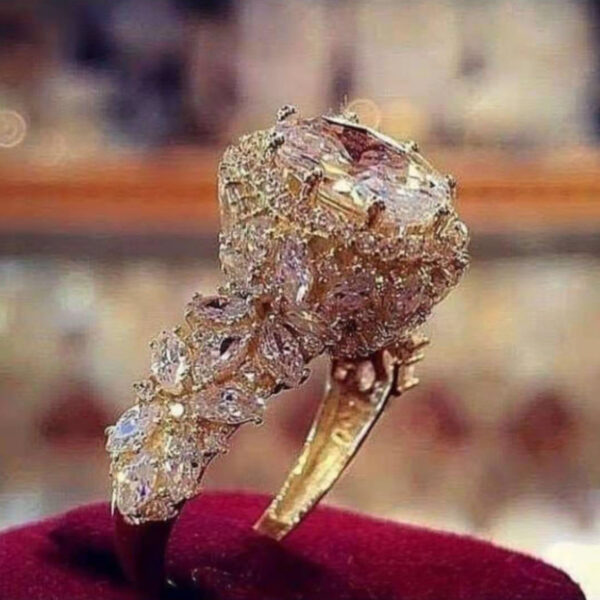Hot Selling Jewelry European And American Style Diamond Ladies Ring - Image 3