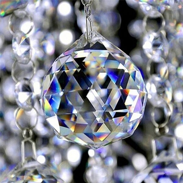 Pendant Curtain Loose Beads Crystal Ball Beads Glass Material Crystal Lamp Bead Curtain - Image 5