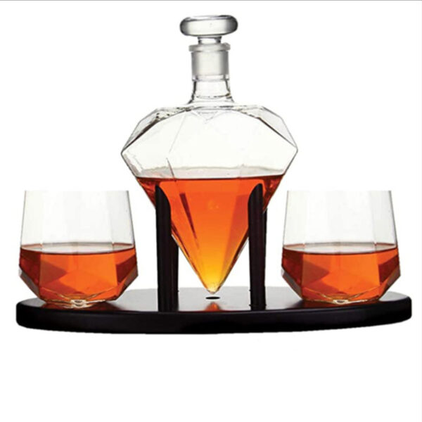 Wine Container, Diamond Creative Decanter Wine Bottle, Vodka Bottle Glass - Image 5