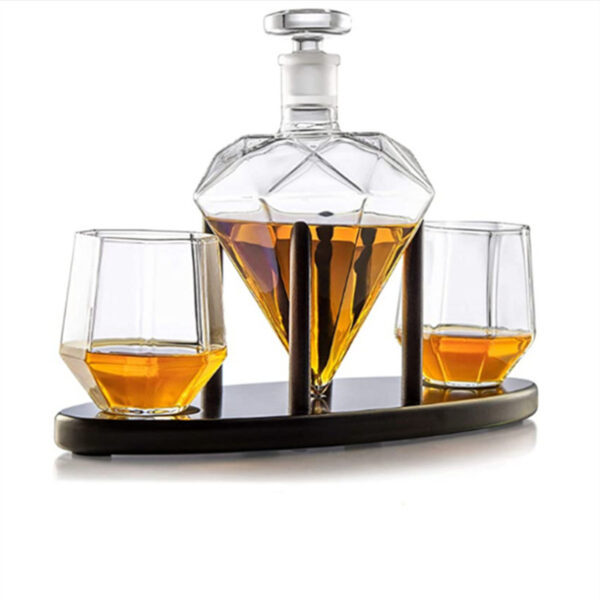 Wine Container, Diamond Creative Decanter Wine Bottle, Vodka Bottle Glass - Image 2