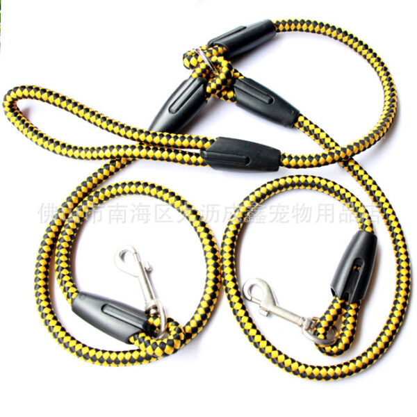 Double-Ended Traction Rope For Walking The Dog Hand-Double-Ended Traction Rope One Plus Two Leash Collar Pet Supplies Dog Collar - Image 5