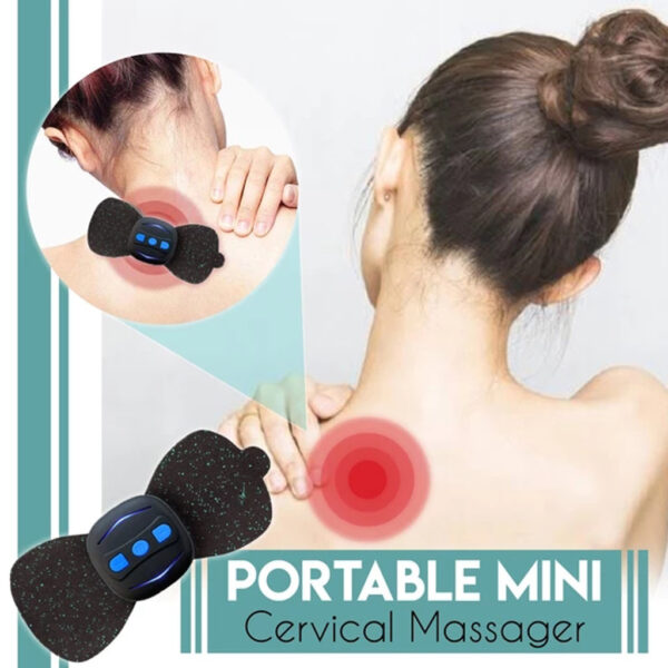 Portable Charging Massager Mini Massage Neck Stickers Cervical Vertebra Physiotherapy Instrument - Image 5