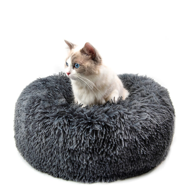 Dog Beds For Small Dogs Round Plush Cat Litter Kennel Pet Nest Mat Puppy Beds - Image 4