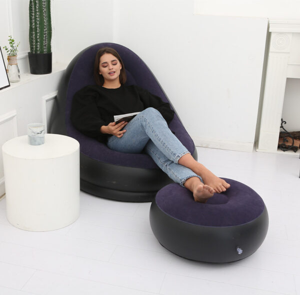 Lazy Bean Bag with Inflatable Folding Sofa - Image 2