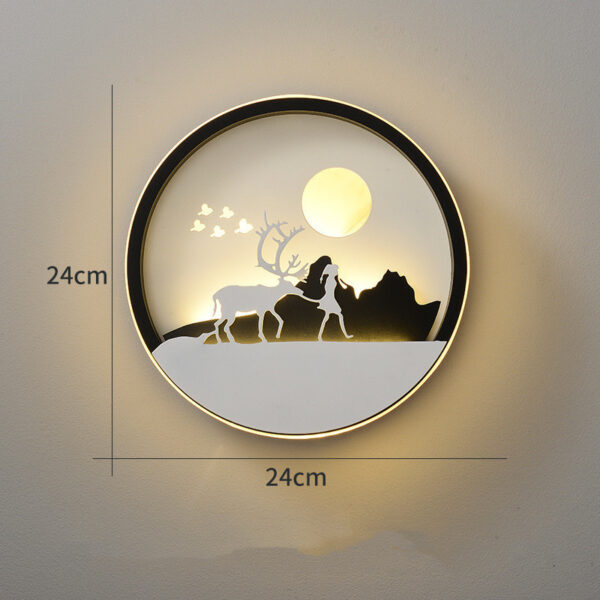 Wall Lamp Bedroom Modern Minimalist Creative Background - Image 2