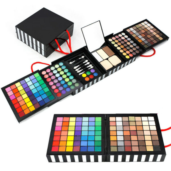 A Foreign Trade On Behalf Of Explosion Deluxe 177 Color Eye Shadow  Bronzing Plate Combination Makeup Set White Optional - Image 4