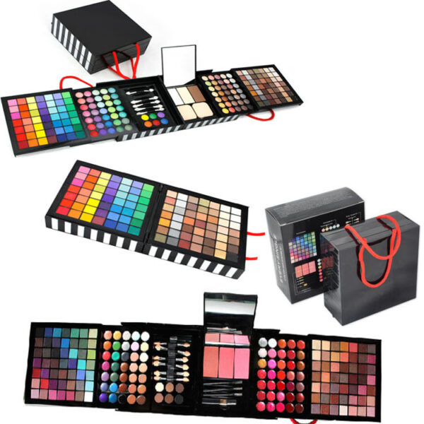 A Foreign Trade On Behalf Of Explosion Deluxe 177 Color Eye Shadow  Bronzing Plate Combination Makeup Set White Optional - Image 2