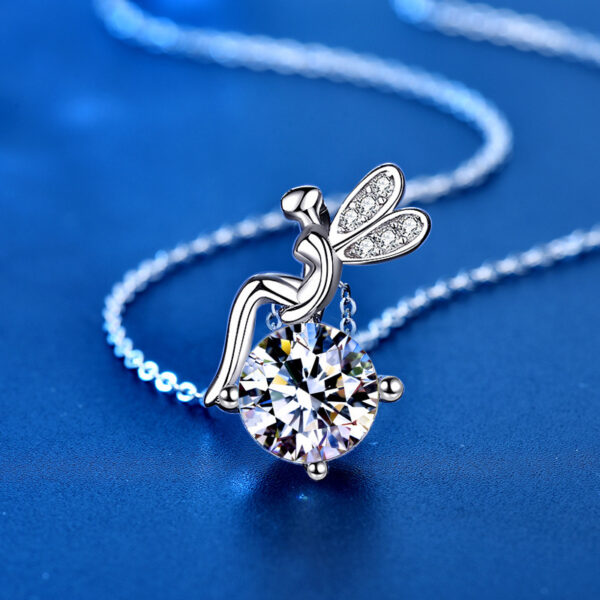 Moissanite 925 Sterling Silver FARCENT Necklace For Women - Image 5