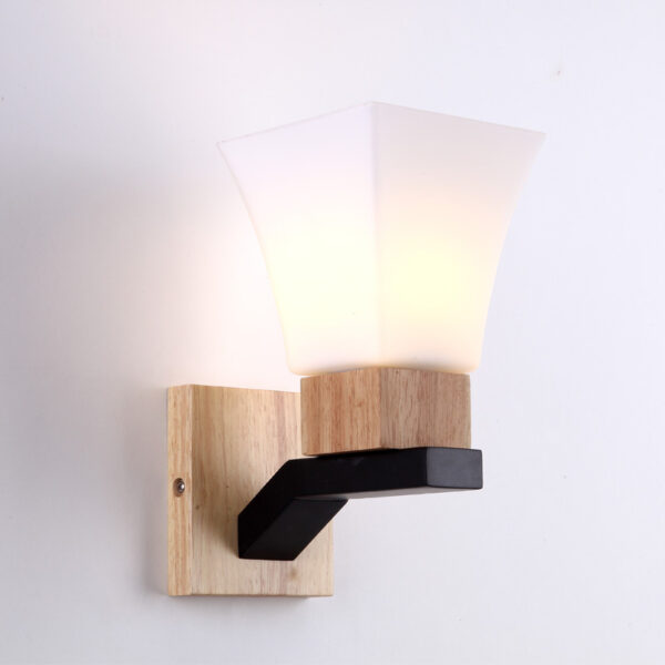 Modern creative household solid wood lamp - Image 3