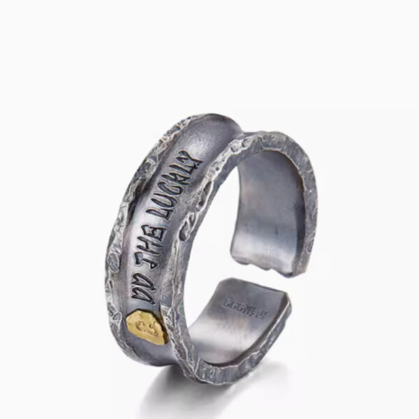 Couple Ring Men's And Women's Ring 99 Foot Silver Set - Image 2