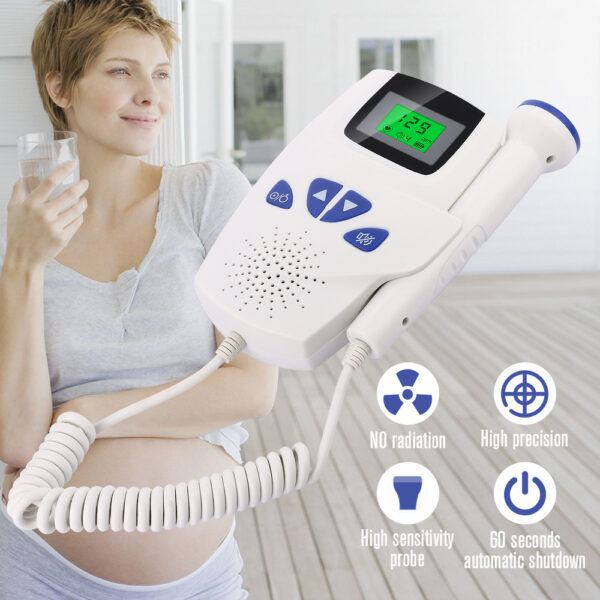 Digital Waveform Dual Display Fetal Doppler Heart Rate - Image 4