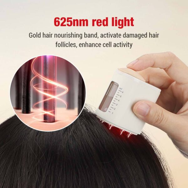 Red Light Vibration Massage Comb Scalp Medicine Import Micro Current - Image 4