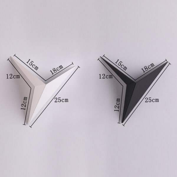 Creative wrought iron shaped triangle wall lamp - Image 4