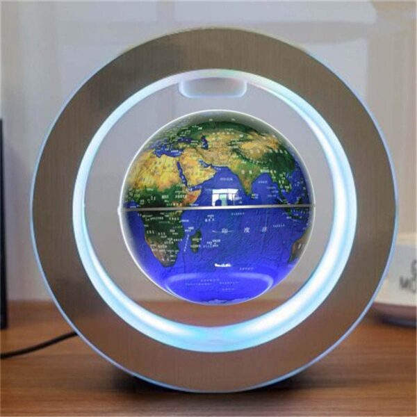 Round LED World Map Floating Globe Magnetic Levitation Light Anti Gravity Magic - Image 8