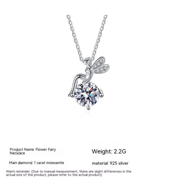 Moissanite 925 Sterling Silver FARCENT Necklace For Women - Image 6