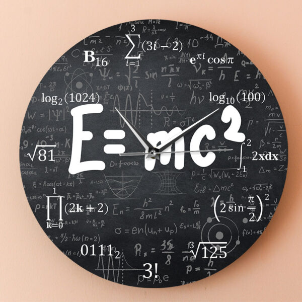 Mathematical equation wall clock